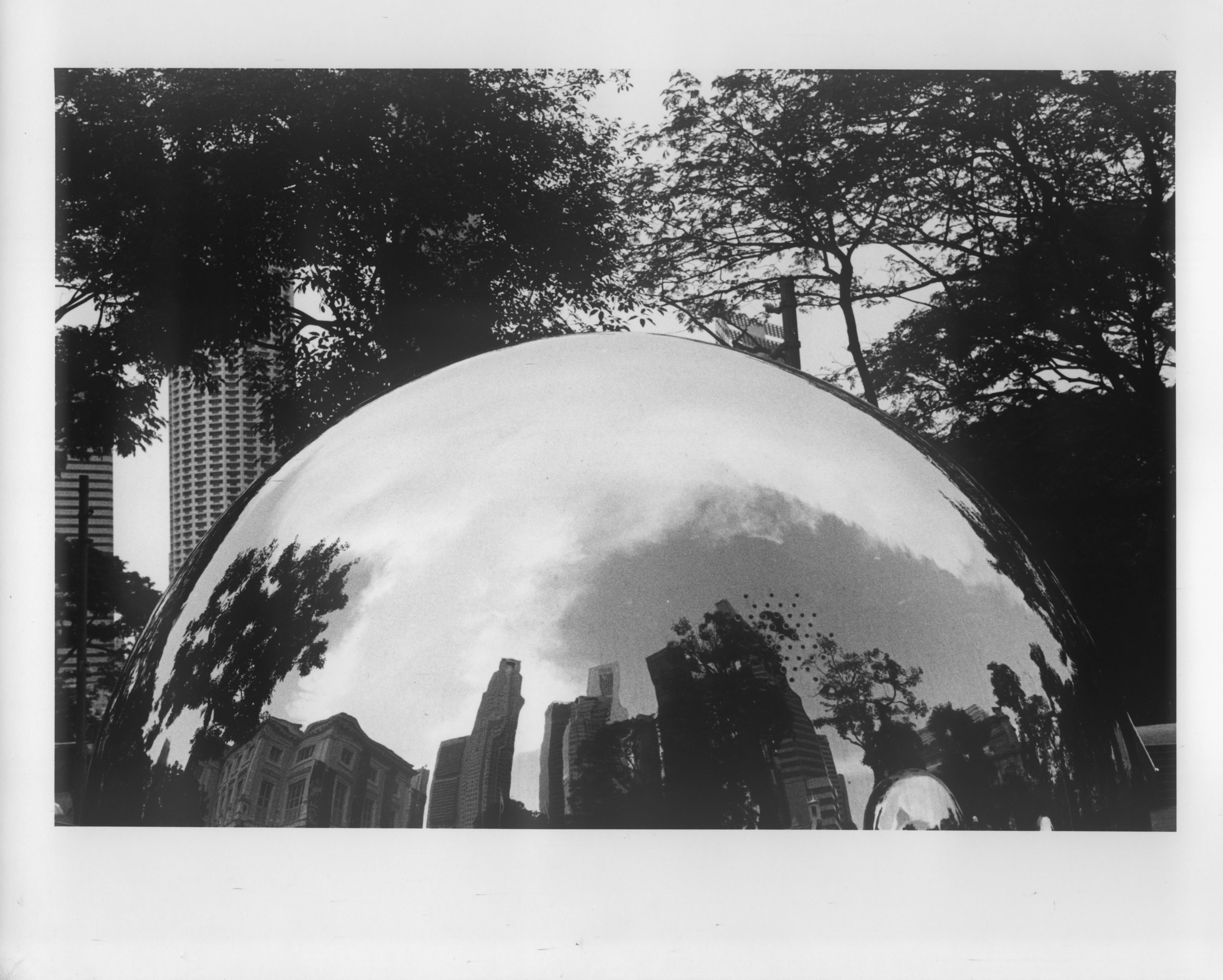 Mirror Balls sculpture “24 Hours in Singapore”, Asian Civilisations Museum Green